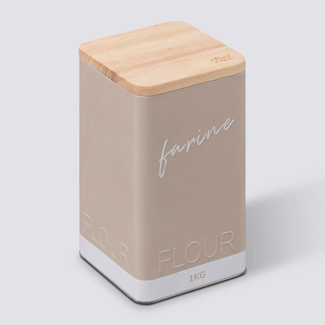 5five Boîte à farine 1kg, Beige