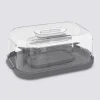 5five Boîte à fromage et beurrier, Gris