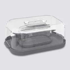 5five Boîte à fromage et beurrier, Gris