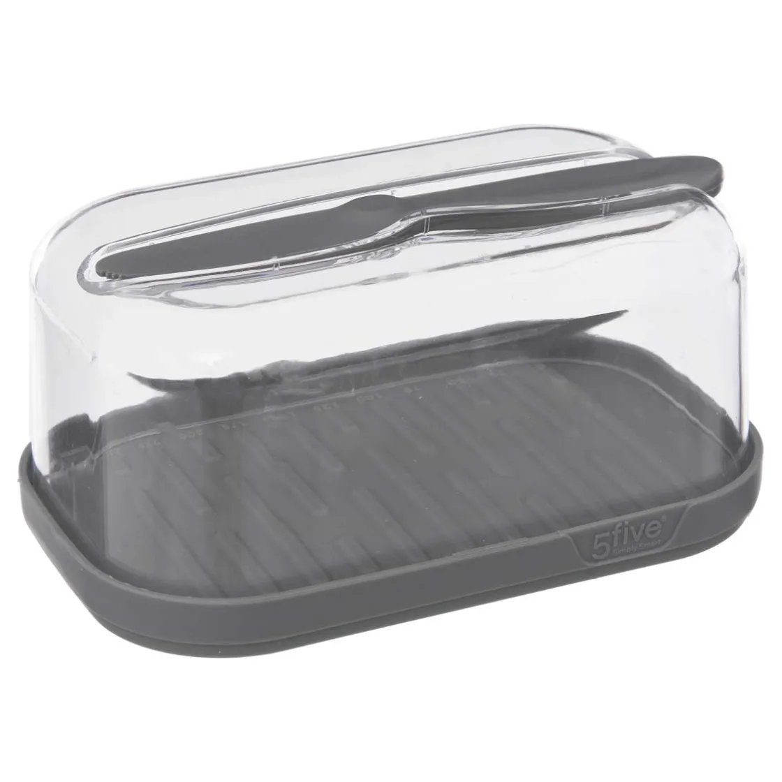 5five Boîte à fromage et beurrier, Gris