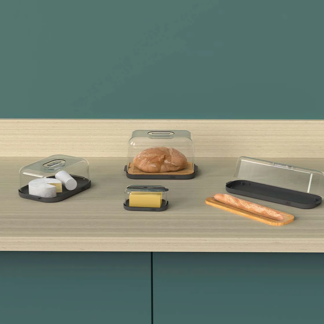 5five Boîte à fromage, Gris