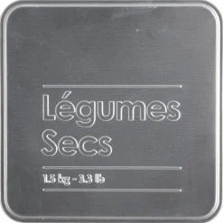 5five Boîte à légumes 1,5kg métal, Noir