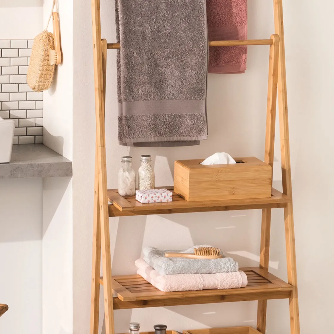 5five Boîte à mouchoirs, Bambou