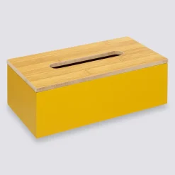5five Boîte à mouchoirs, Jaune Moutarde