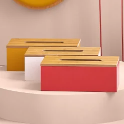 5five Boîte à mouchoirs, Jaune Moutarde