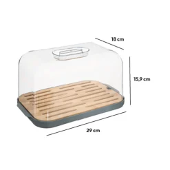 5five Boîte à pain 29cm, Gris