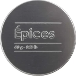 5five Boîte à épices 60g métal, Noir