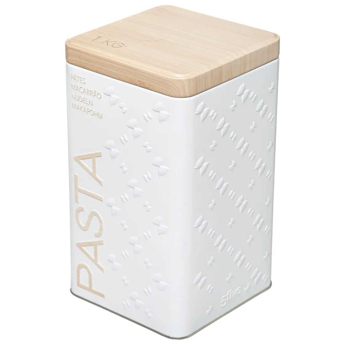 5five Boîte à pâtes 1kg, Blanc