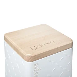 5five Boîte à riz en métal, Blanc