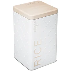 5five Boîte à riz en métal, Blanc