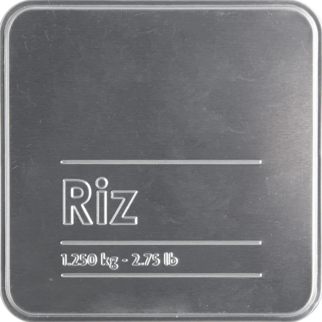 5five Boîte à riz en métal, Noir