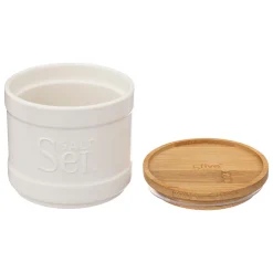 5five Boîte à sel, Céramique blanc