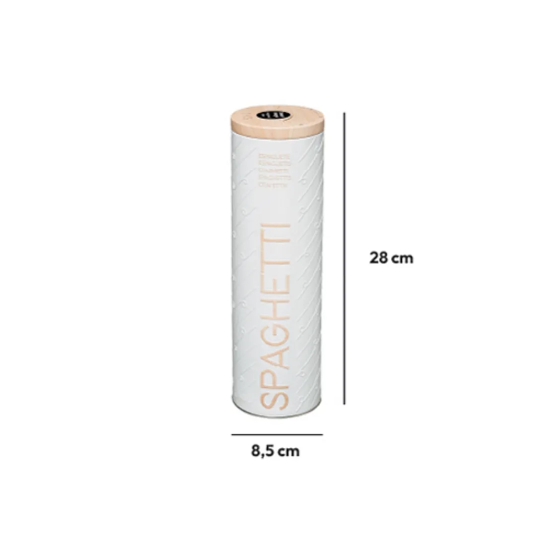 5five Boîte à spaghettis métal, Blanc