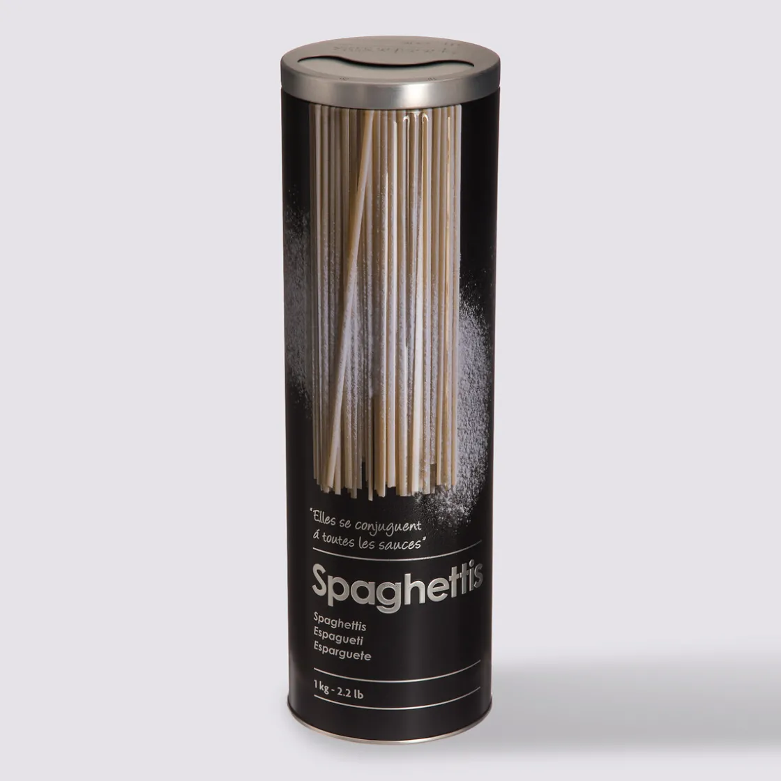 5five Boîte à spaghettis métal, Noir