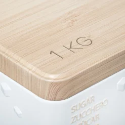 5five Boîte à sucre poudre métal, Blanc