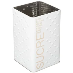 5five Boîte à sucre poudre métal, Blanc