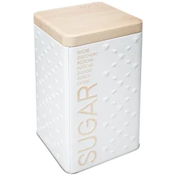 5five Boîte à sucre poudre métal, Blanc