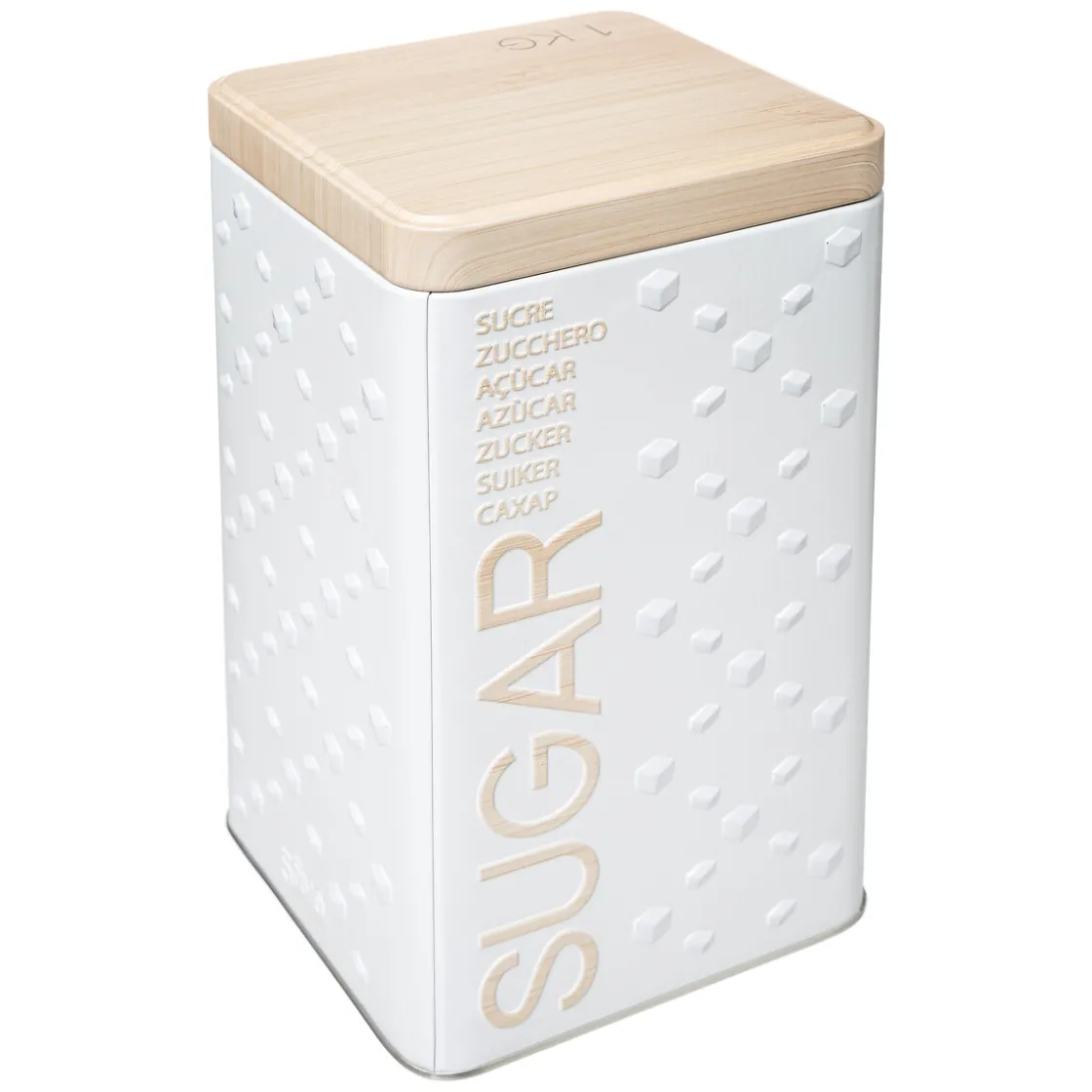 5five Boîte à sucre poudre métal, Blanc