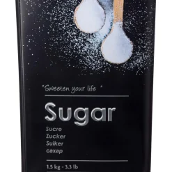 5five Boîte à sucre poudre métal, Noir