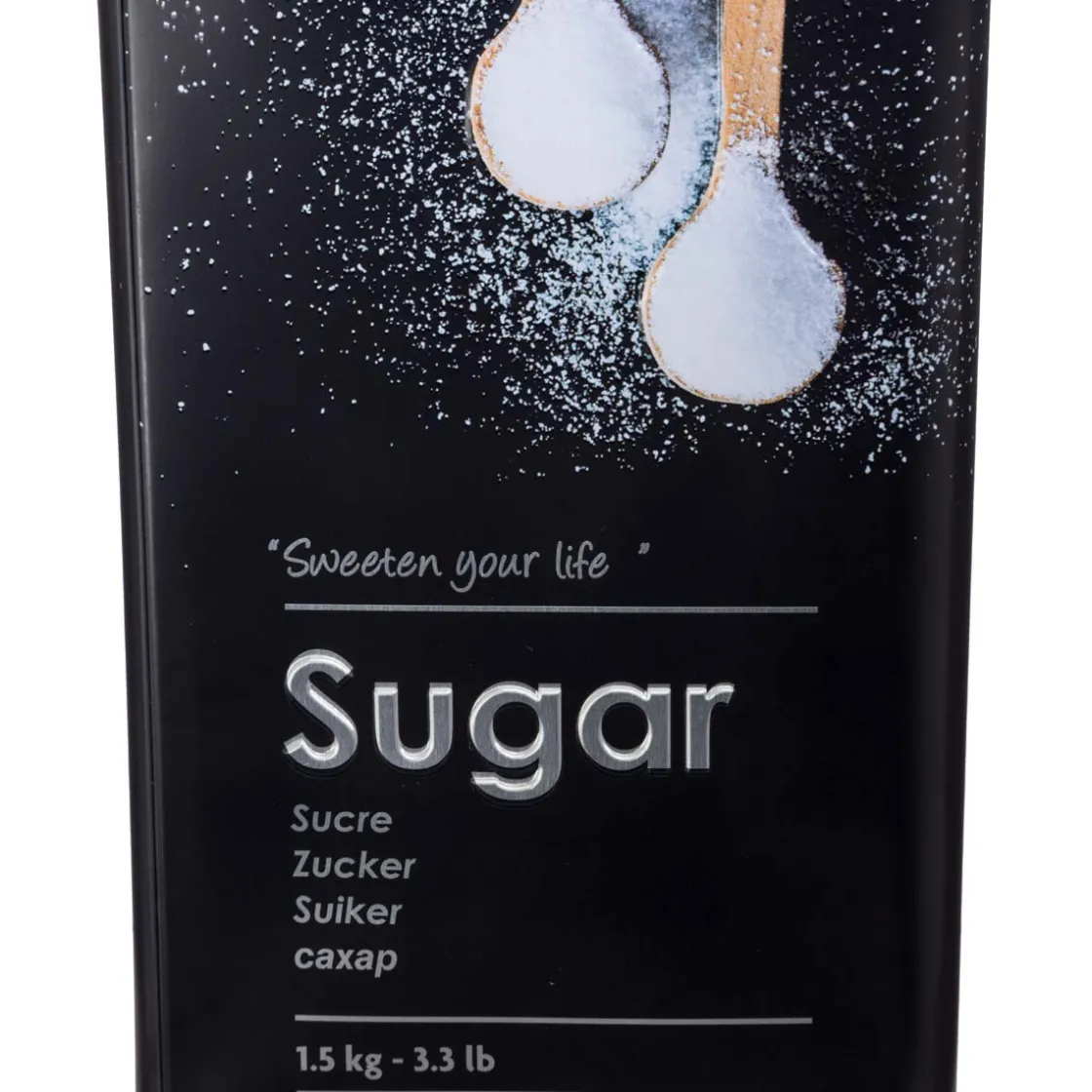 5five Boîte à sucre poudre métal, Noir