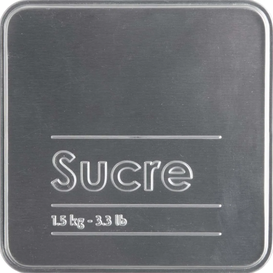 5five Boîte à sucre poudre métal, Noir