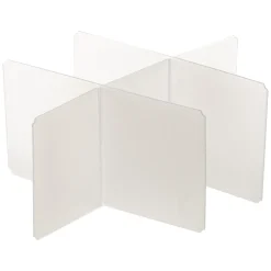 5five Boîte à thé 6 compartiments métal, Blanc