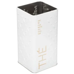 5five Boîte à thé vrac métal, Blanc