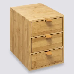 5five Boîte 3 tiroirs, lanières cuir