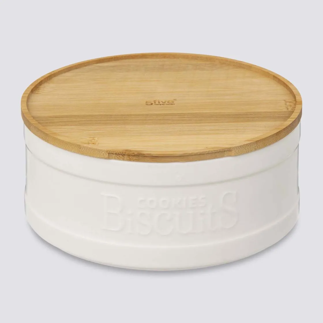 5five Boîte biscuits, Céramique blanc