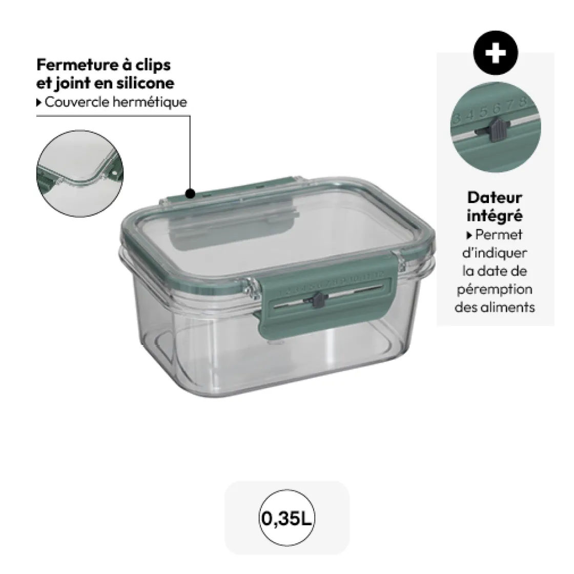 5five Boîte de conservation hermétique 0,35L