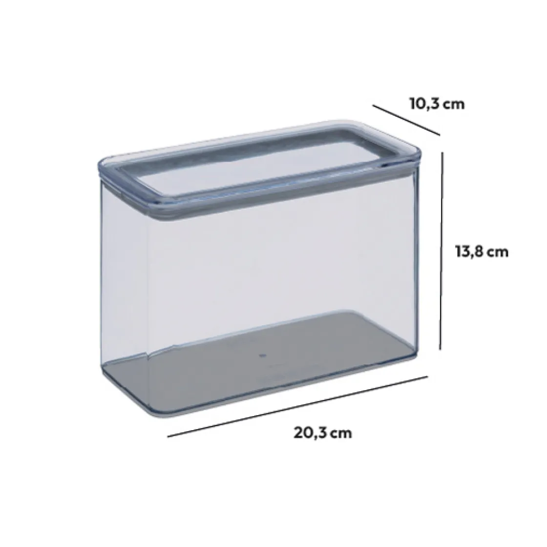 5five Boîte de conservation rectangle, 2L