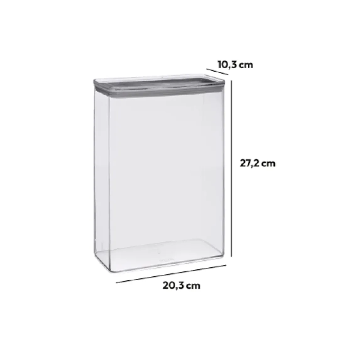 5five Boîte de conservation rectangle, 4,3L