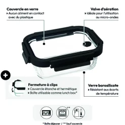 5five Boîte de conservation verre, 0,5L