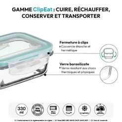 5five Boîte de conservation verre 0,33L