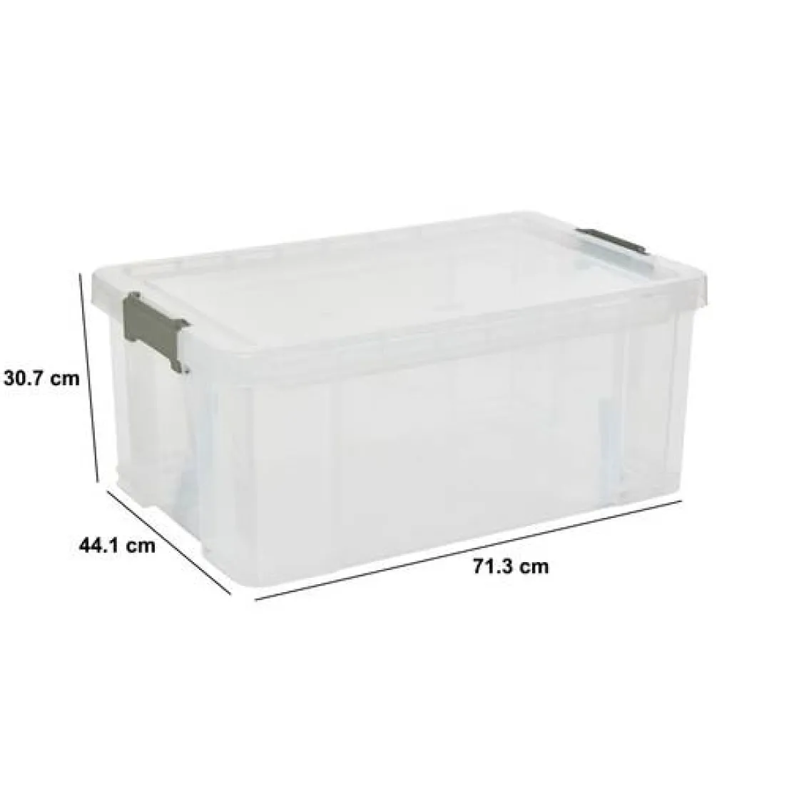 5five Boîte de rangement, 68L, Transparent
