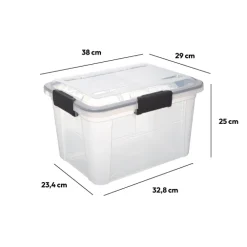 5five Boîte en plastique à clip 18L