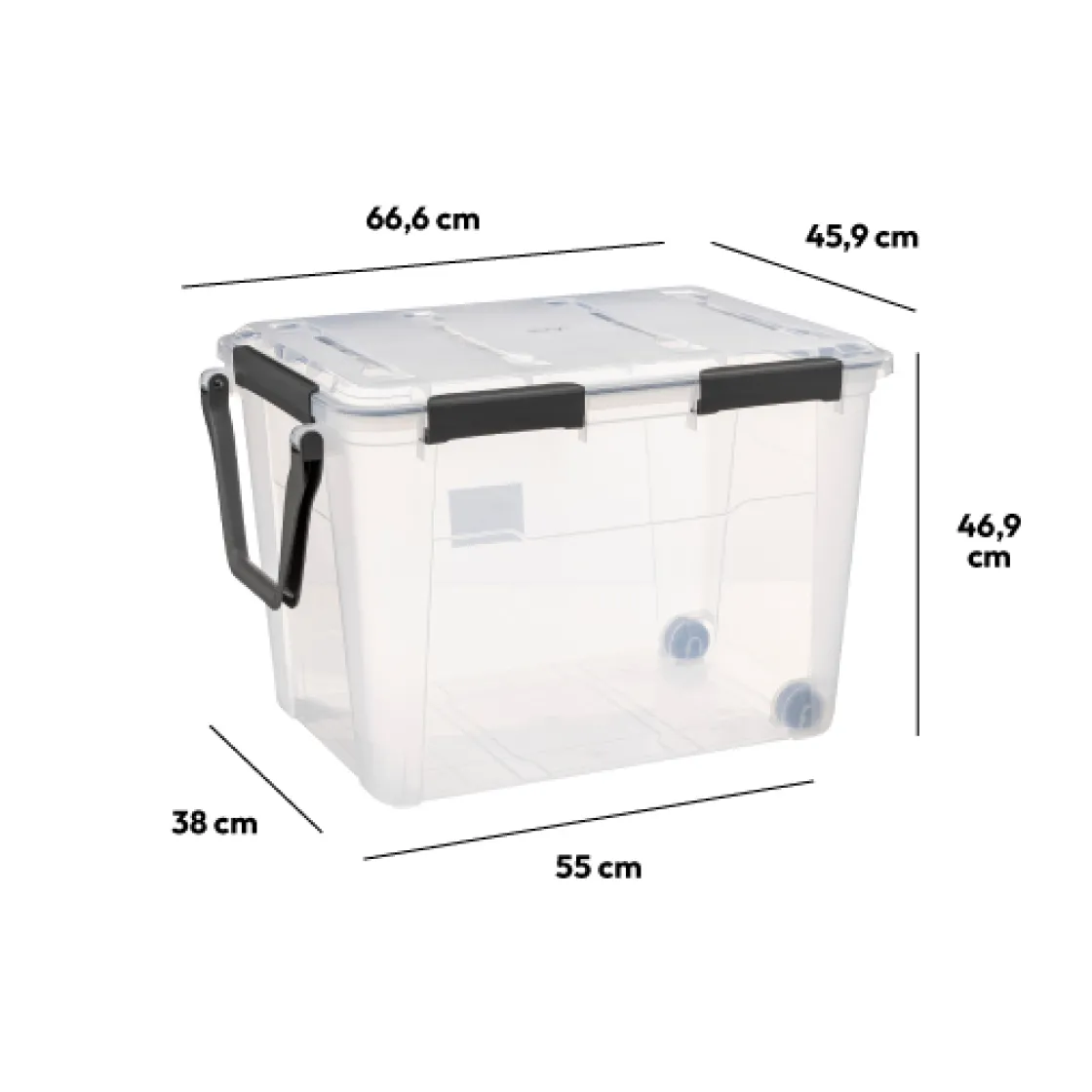 5five Boîte en plastique à clip 100L