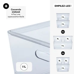 5five Boîte en plastique, 11L