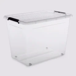 5five Boîte en plastique transparente 80L