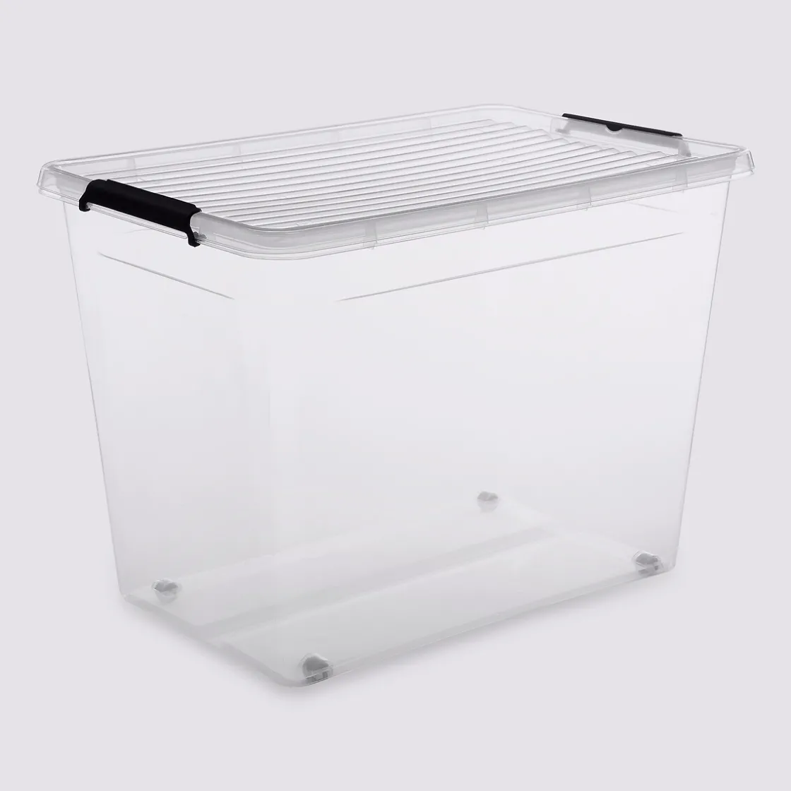 5five Boîte en plastique transparente 80L