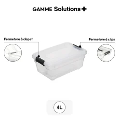 5five Boîte en plastique transparente 4L