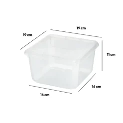 5five Boîte en plastique transparente 2,6L