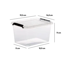 5five Boîte en plastique transparente 2L