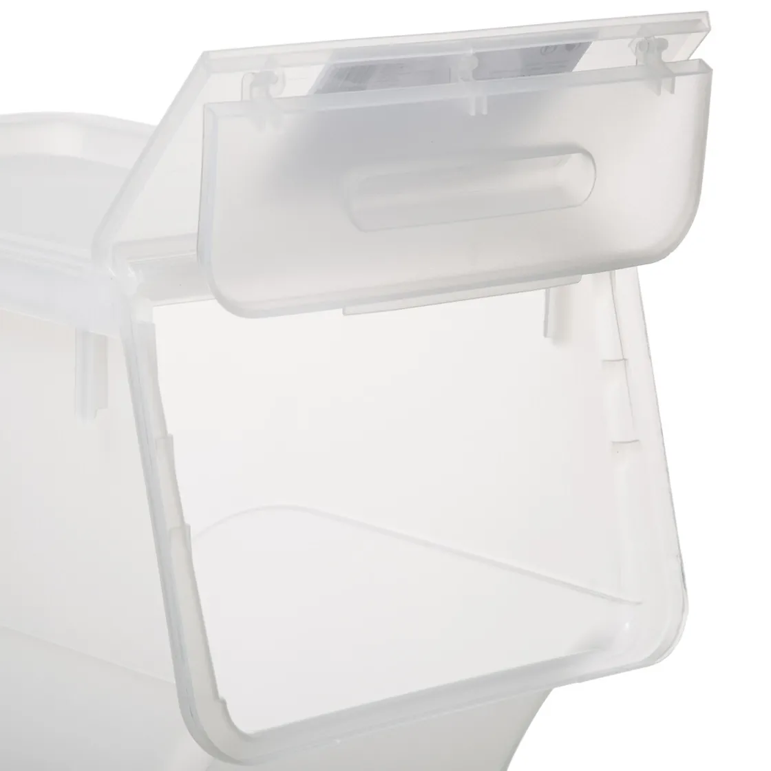 5five Boîte en plastique transparente à ouverture frontale 24L