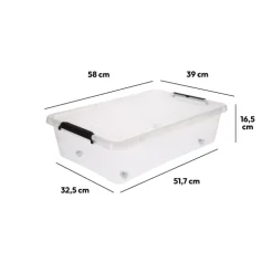 5five Boîte en plastique transparente 22L