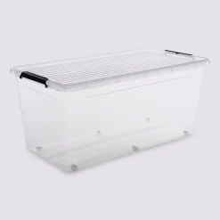 5five Boîte en plastique transparente 75L