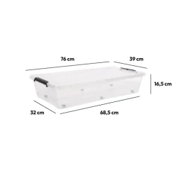 5five Boîte en plastique transparente 35L