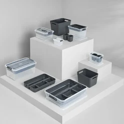 5five Boîte en plastique transparente 80L