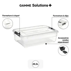 5five Boîte en plastique transparente 26,5L