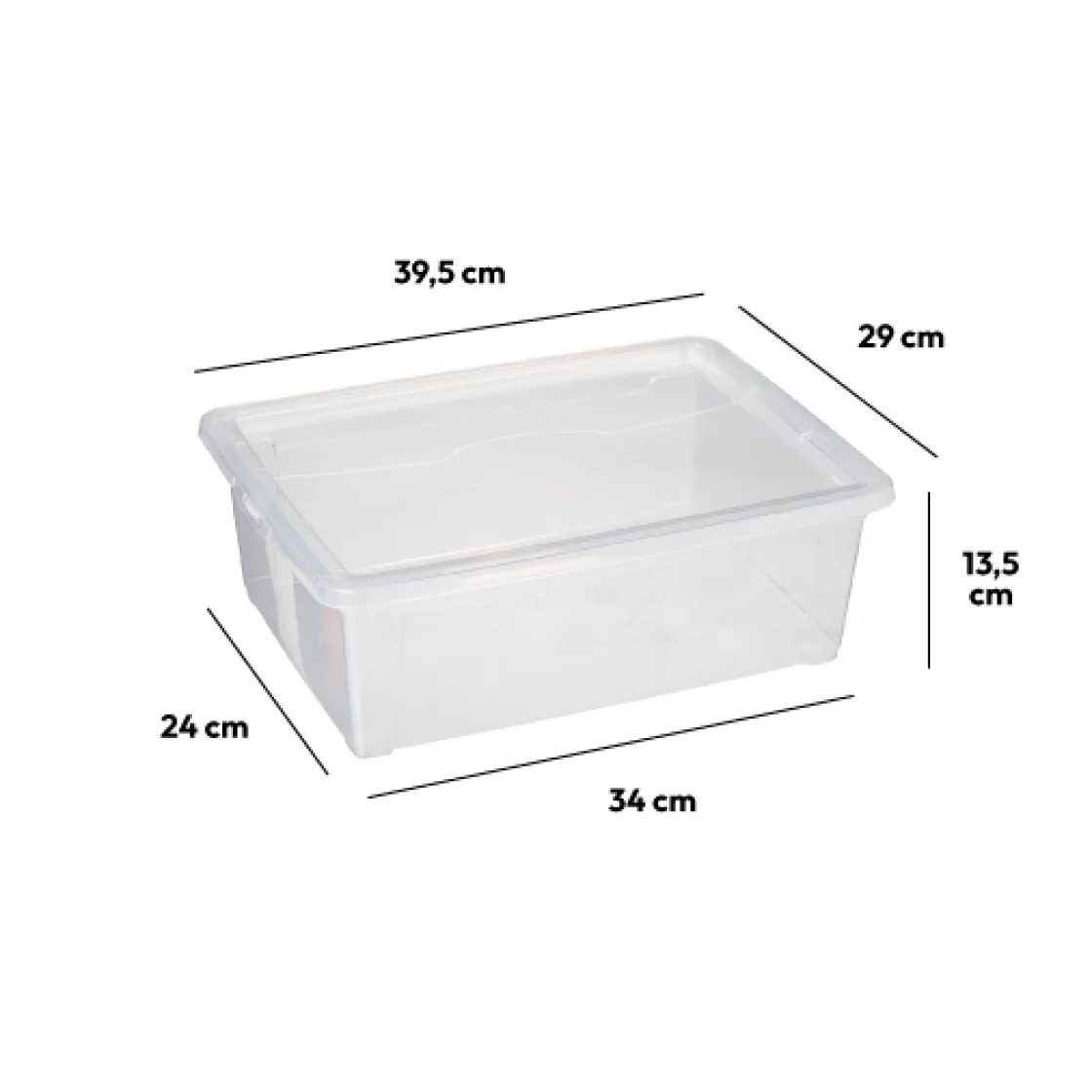 5five Boîte en plastique transparente 11L